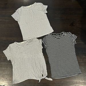 BUNDLE DEAL! 3 stripe shirts. Size M